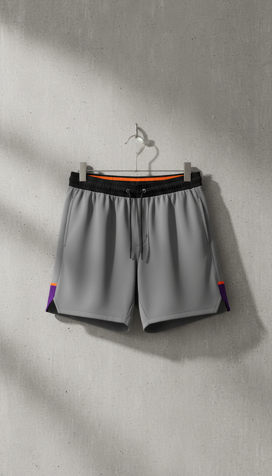 Concrete Gray Athletic Shorts