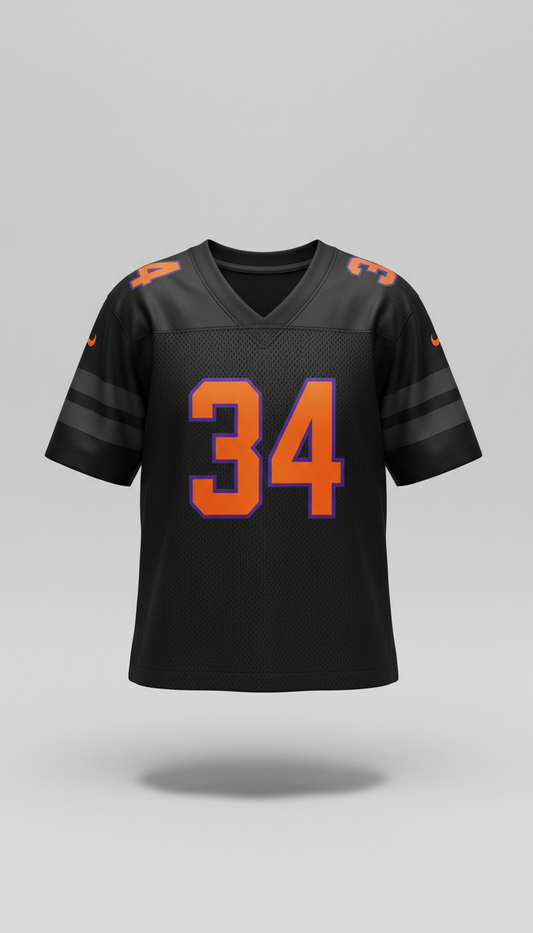Cage Black Football Jersey